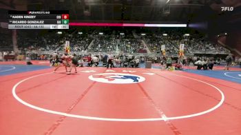 4A-132 lbs Cons. Round 2 - Ricardo Gonzalez, Cheyenne East vs Kaden Kimzey, Central