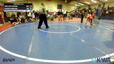 58 lbs Consolation - Waylon Cooper, Sperry Wrestling Club vs Kason Gabbard, Raw Wrestling Club