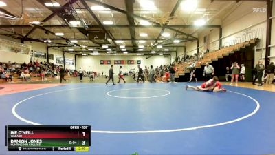 157 lbs Cons. Round 2 - Damion Jones, Huntingdon College vs Ike O`Neill, Wabash