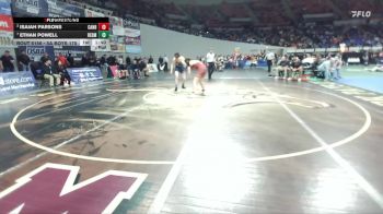 5A Boys 175 lbs Quarterfinal - Ethan Powell, Redmond Boys vs Isaiah Parsons, Canby Boys