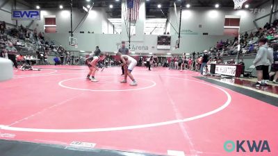 100 lbs Quarterfinal - Michael Evans III, Tulsa Blue T Panthers vs Kamden Caywood, Oklahoma Phantom Wrestling Club