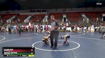 53 lbs Round 3 (6 Team) - Briggs Whiting, Force Elite vs Caleb Dice, Mi Pitbulls