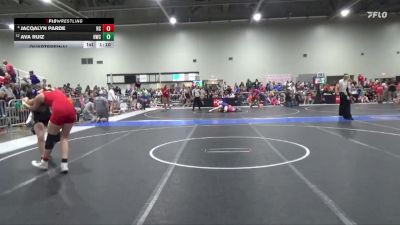 145 lbs Quarterfinal - Ava Ruiz, Hays Wrestling Club vs Jacqalyn Parde, Republic Co