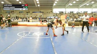 150 lbs 5th Place - John Rodak, Quest School Of Wrestling ES - EL vs Hunter Lawson, Ohio Gold - EL
