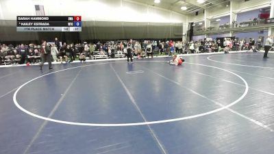 105 lbs 7th Place Match - Sarah Hammond, Sanderson Wrestling Academy vs Hailey Estrada, Wichita Training Center