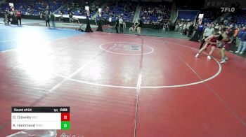 165 lbs Round Of 64 - Owen Crowley, Milton vs Kennedy Hammond, Portsmouth