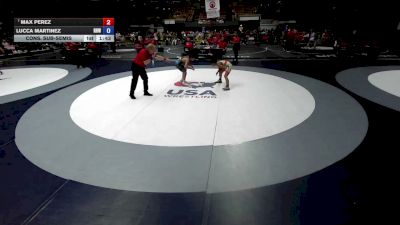 100 lbs Cons. Sub-semis - Max Perez vs Lucca Martinez, Rough House Wrestling