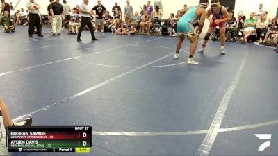 210 lbs Round 7 (8 Team) - Eoghan Savage, U2 Upstate Uprising Blue vs Ayden Davis, New England All Stars