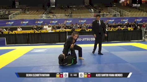Olivia Elizabeth Nathan vs Alice Santos Viana Mendes 2026 Pan Kids Jiu-Jitsu IBJJF Championship