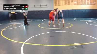 150 lbs Champ. Round 1 - Austin Clark, Oregon City vs Clayton Hewlett, Canby