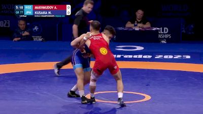 77 kg 1/2 Final - Akzhol Makhmudov, Kyrgyzstan vs Nao Kusaka, Japan