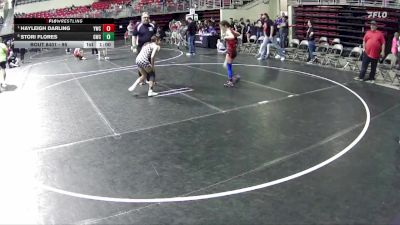 95 lbs Cons. Semi - Stori Flores, Gering Wrestling Club vs Hayleigh Darling, Yutan Wrestling Club