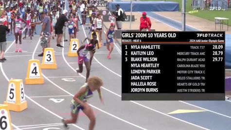 Youth Girls' 200m, Finals 7 - Age 10