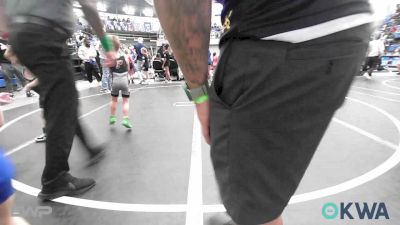35 lbs Final - Kas Hartfield, OKC Saints Wrestling vs Colt Manuel, Blackwell Wrestling Club