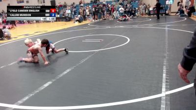 62 lbs Champ. Round 1 - Calum Munson, McCall Wrestling Club vs Lysle Camden English, Idaho