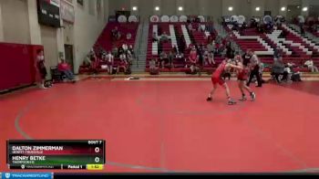 126 lbs Round 1 - Henry Betke, Thompson HS vs Dalton Zimmerman, Hewitt-Trussville