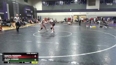 145 lbs Cons. Round 2 - Olivia Luzinski, Marion vs Dakota Pedersen, Iowa Valley, Marengo