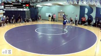 120 lbs. Champ. Round 3 - Abigail Monaco, Park HIll South vs Sarah Bell, Lombard (Montini) Catholic
