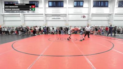 S-205 lbs Quarterfinal - Colt Neubauer, WI vs Keegan Shrader, MI
