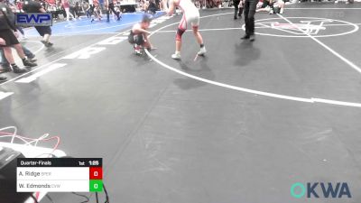 100-105 lbs Quarterfinal - Andrew Ridge, Sperry Wrestling Club vs Wyatt Edmonds, Caney Valley Wrestling