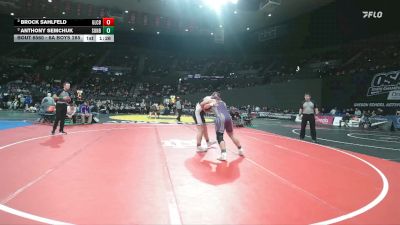 6A Boys 285 lbs Semifinal - Anthony Semchuk, Sunset Boys vs Brock Sahlfeld, Glencoe Boys