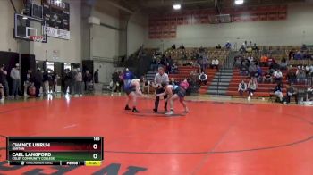 165 lbs Cons. Round 3 - Cael Langford, Colby Community College vs Chance Unruh, Barton