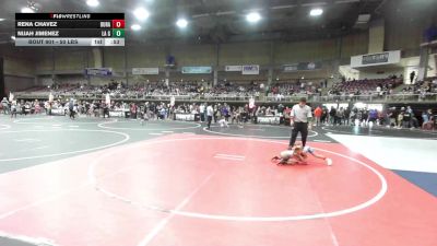 50 lbs Quarterfinal - Rena Chavez, Duran Elite vs Nijah Jimenez, La Gente WC