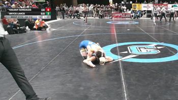 4A 113 lbs Quarterfinal - Bryce Lance, Bloomfield vs Kalijah Gonzales, Legacy Academy