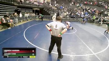 285 lbs Cons. Round 2 - Zayden Cook, Payson vs Andrew Warden, Dixie