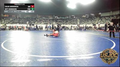119 lbs Consolation - Calib Anderson, Cowboy Wrestling Club vs Jett Sisemore, Team Tulsa Wrestling Club
