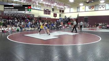 JV-7 lbs Semifinal - Maria Davis, Benton Community vs Madison Hedlund, Marion