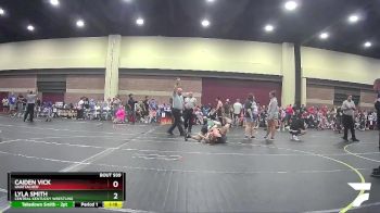 120 lbs Cons. Round 3 - Lyla Smith, Central Kentucky Wrestling vs Caiden Vick, Unattached