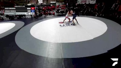 120 lbs Jack Bronte, MDWA - Mount Diablo Wrestling Association vs Jonah Rusca, CVWA - Central Valley Wrestling Association