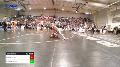 98 lbs Consolation - Dawson Back, Raw Wrestling Club vs Lane Collett, RAW