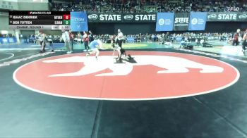 Boys 1A 138 lbs Champ. Round 1 - Isaac DeKriek, Mount Baker vs Ben Totten, Elma