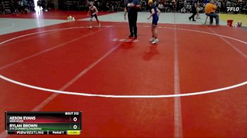 93 lbs Champ. Round 1 - Aeson Evans, Deer River vs Rylan Brown, Z-M (Zumbrota/Mazeppa)