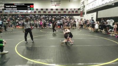 50 lbs Cons. Semi - Bowen Lewis, Summerville Takedown vs Ruby Hynick, Cobra Wrestling Club