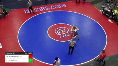 137 lbs Round Of 16 - Noelle Rasmovicz, Hanover vs Laura Volpe, Parkland