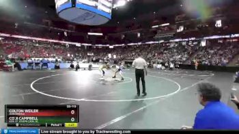 D3-113 lbs Quarterfinal - Co`Ji Campbell, Ken. St. Joseph Cath. Ac. vs Colton Weiler, Auburndale