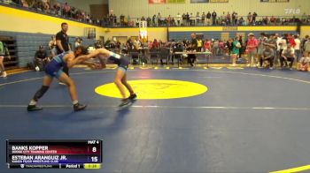 102 lbs Champ. Round 1 - Esteban Aranguiz Jr., Kanza FS/GR Wrestling Club vs Banks Kopper, Dodge City Training Center
