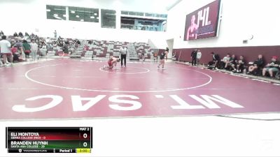 165 lbs Finals (2 Team) - Eli Montoya, Sierra College (RED) vs Branden Huynh, Santa Ana College