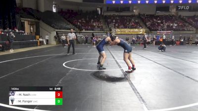 143 lbs Consi Of 4 - Madisen Nash, Lyon (W) vs Morgan Fonger, Maine (W)