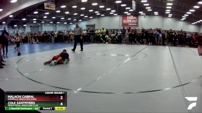 62 lbs Cons. Round 4 - Cole Santmyers, Front Royal Wrestling Club vs Malachi Cabral, Guerrilla Wrestling (GWA)