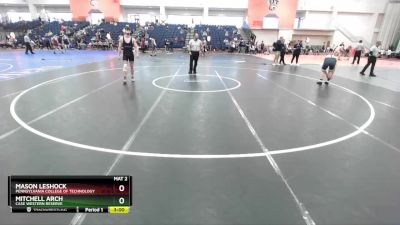165 lbs Quarterfinal - Mitchell Arch, Case Western Reserve vs Mason Leshock, Pennsylvania College Of Technology