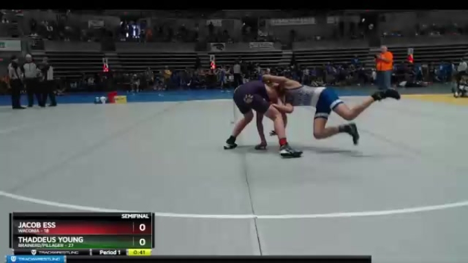 102 lbs Semis & 1st Wrestleback (8 Team) - Thaddeus Young, Brainerd ...