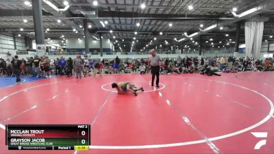 56 lbs Quarterfinal - Grayson Jacob, Great Bridge Wrestling Club vs McClain Trout, Virginia Patriots