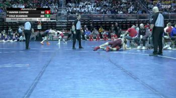 1A-132 lbs Champ. Round 1 - Hunter Cooper, Sioux Central vs Cole Scamman, Shenandoah