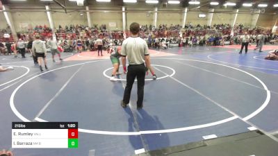 215 lbs Quarterfinal - Eamonn Rumley, Valley Vikings Wrestling Club vs Israyel Barraza, NM Beast