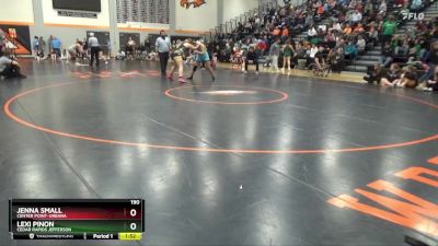 190 lbs Cons. Semi - Lexi Pinon, Cedar Rapids Jefferson vs Jenna Small, Center Point-Urbana