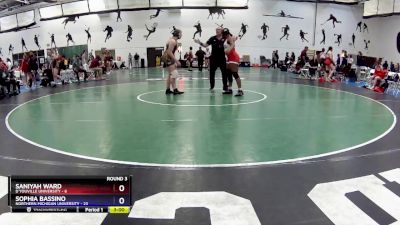 160 lbs Round 3 (16 Team) - Saniyah Ward, D`Youville University vs Sophia Bassino, Northern Michigan University